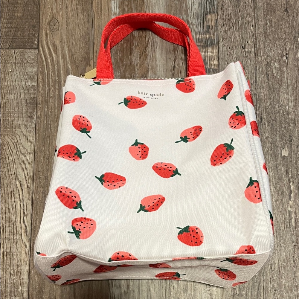 Kate Spade Strawberry Print Lunch Tote